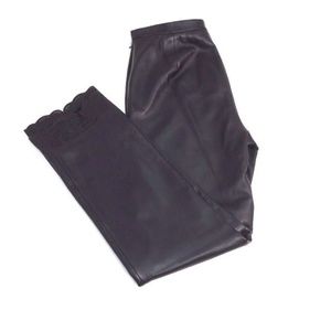 Saks Fifth Avenue HOT soft Black LEATHER Pants 6